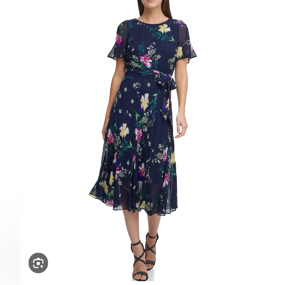DKNY Ruffle dress - Picture 3 of 11